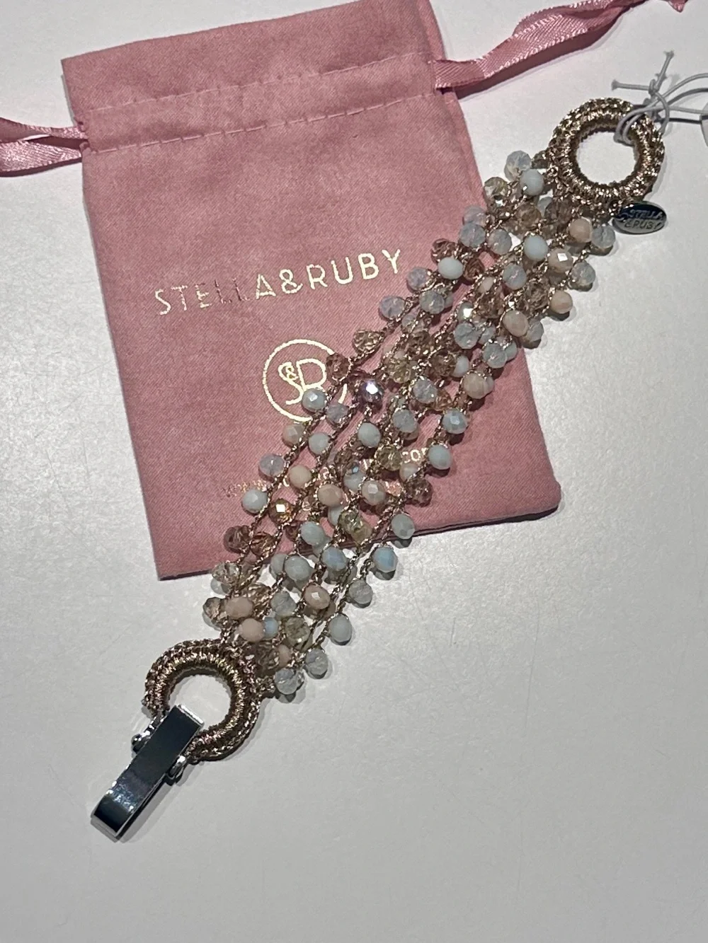 Stella & Ruby Bruno Beaded Crochet Bracelet